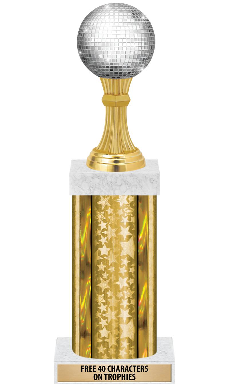 14"GOLD/GD-STARS-GD FIG/SQUARE