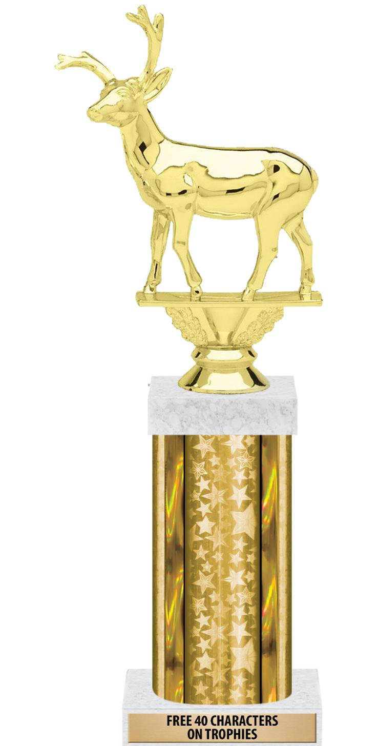14"GOLD/GD-STARS-GD FIG/SQUARE