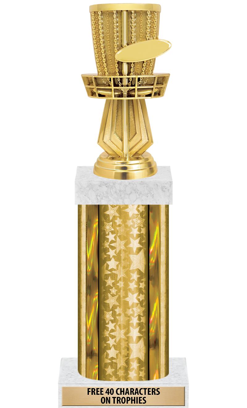 14"GOLD/GD-STARS-GD FIG/SQUARE