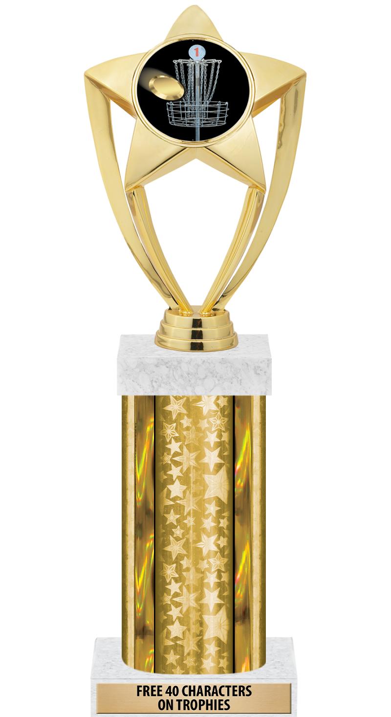 14"GOLD/GD-STARS-GD FIG/SQUARE