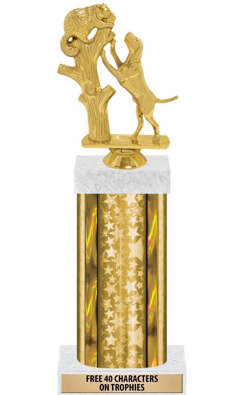 14"GOLD/GD-STARS-GD FIG/SQUARE