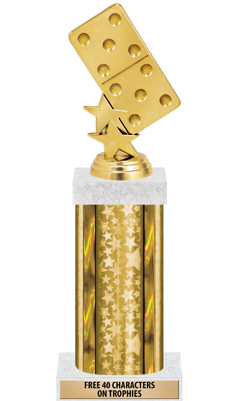 14"GOLD/GD-STARS-GD FIG/SQUARE