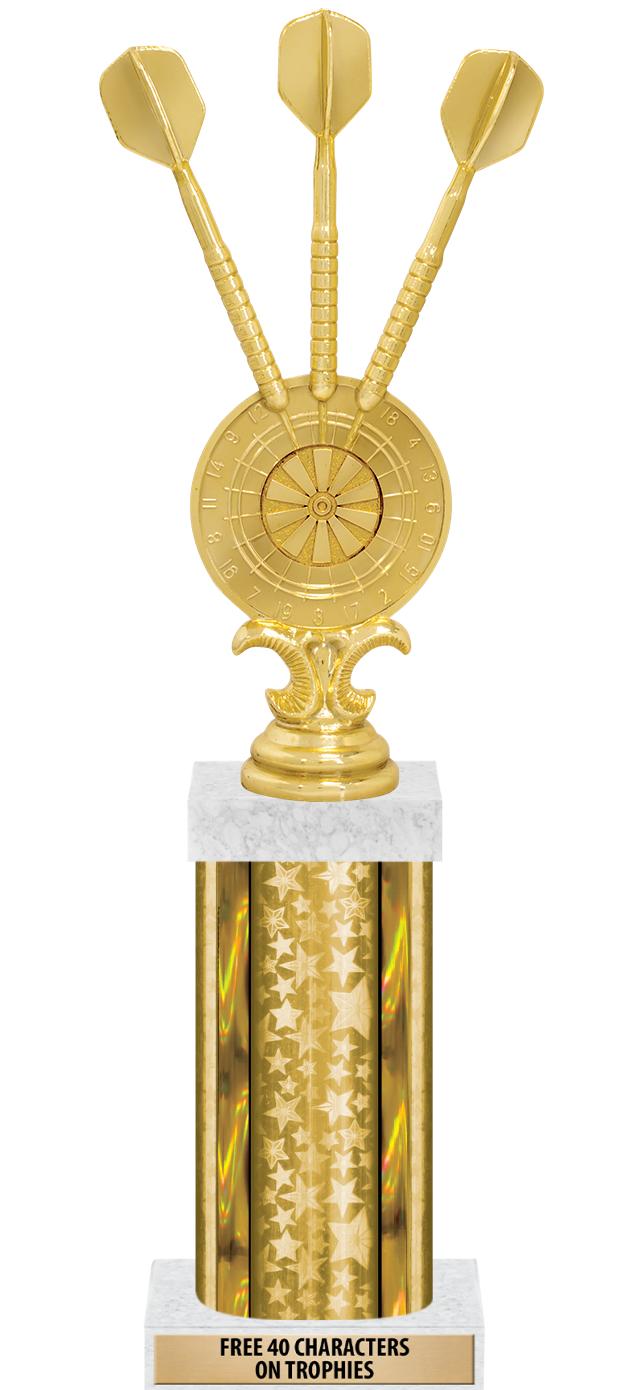 14"GOLD/GD-STARS-GD FIG/SQUARE