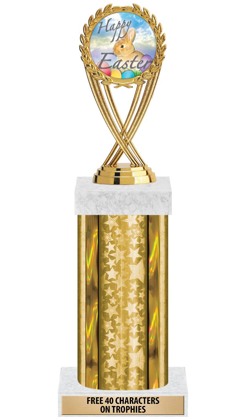 14"GOLD/GD-STARS-GD FIG/SQUARE