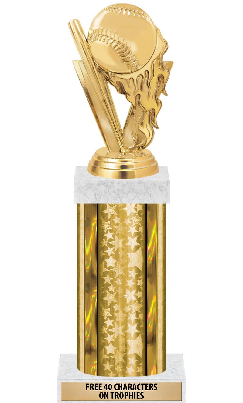 14"GOLD/GD-STARS-GD FIG/SQUARE