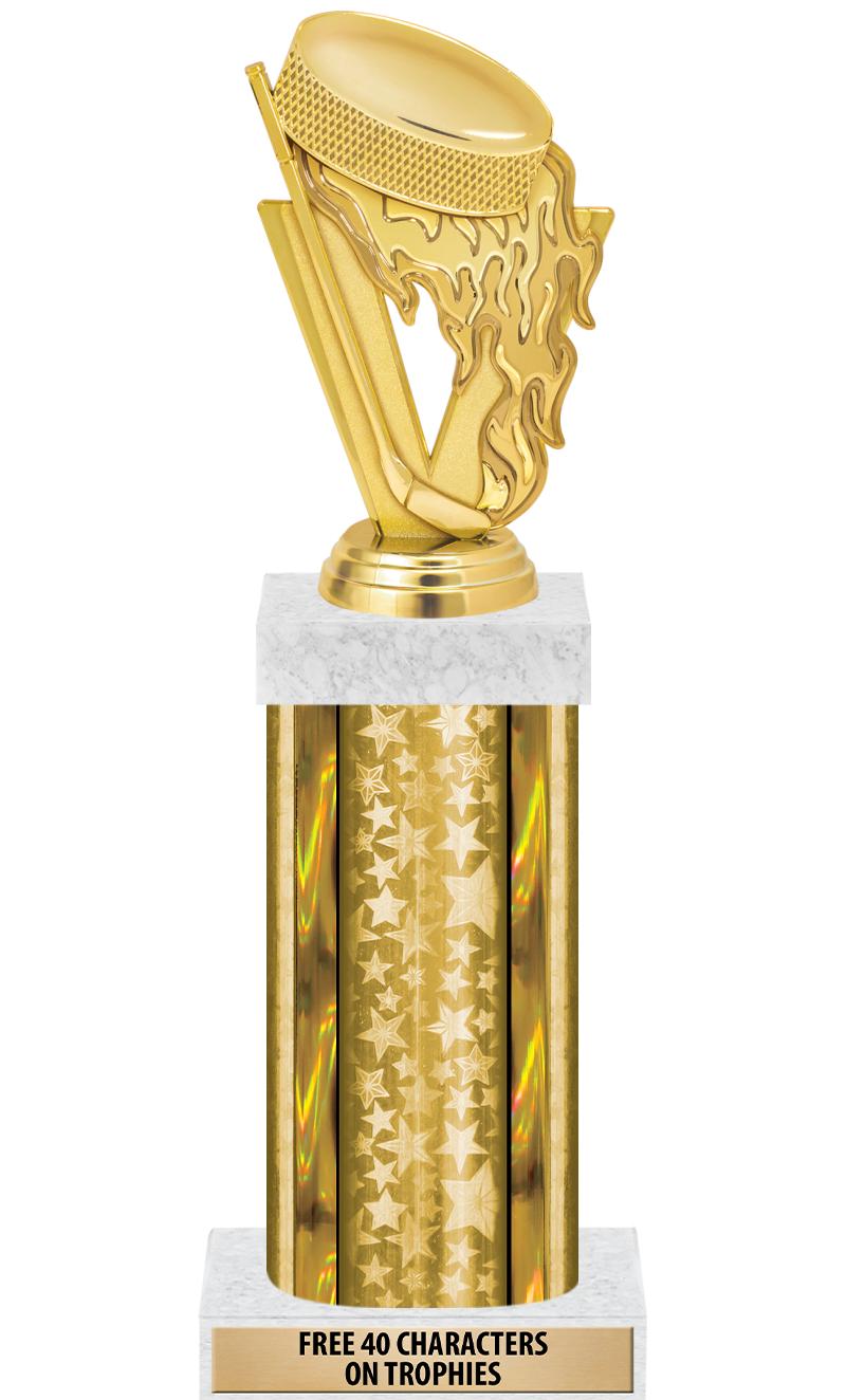 14"GOLD/GD-STARS-GD FIG/SQUARE