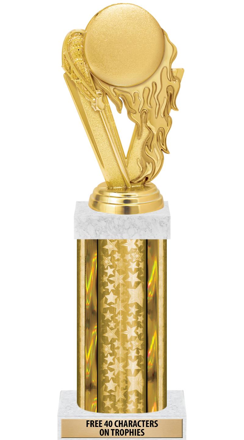 14"GOLD/GD-STARS-GD FIG/SQUARE