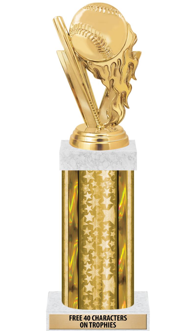 14"GOLD/GD-STARS-GD FIG/SQUARE