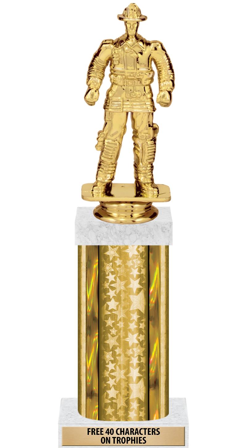 14"GOLD/GD-STARS-GD FIG/SQUARE