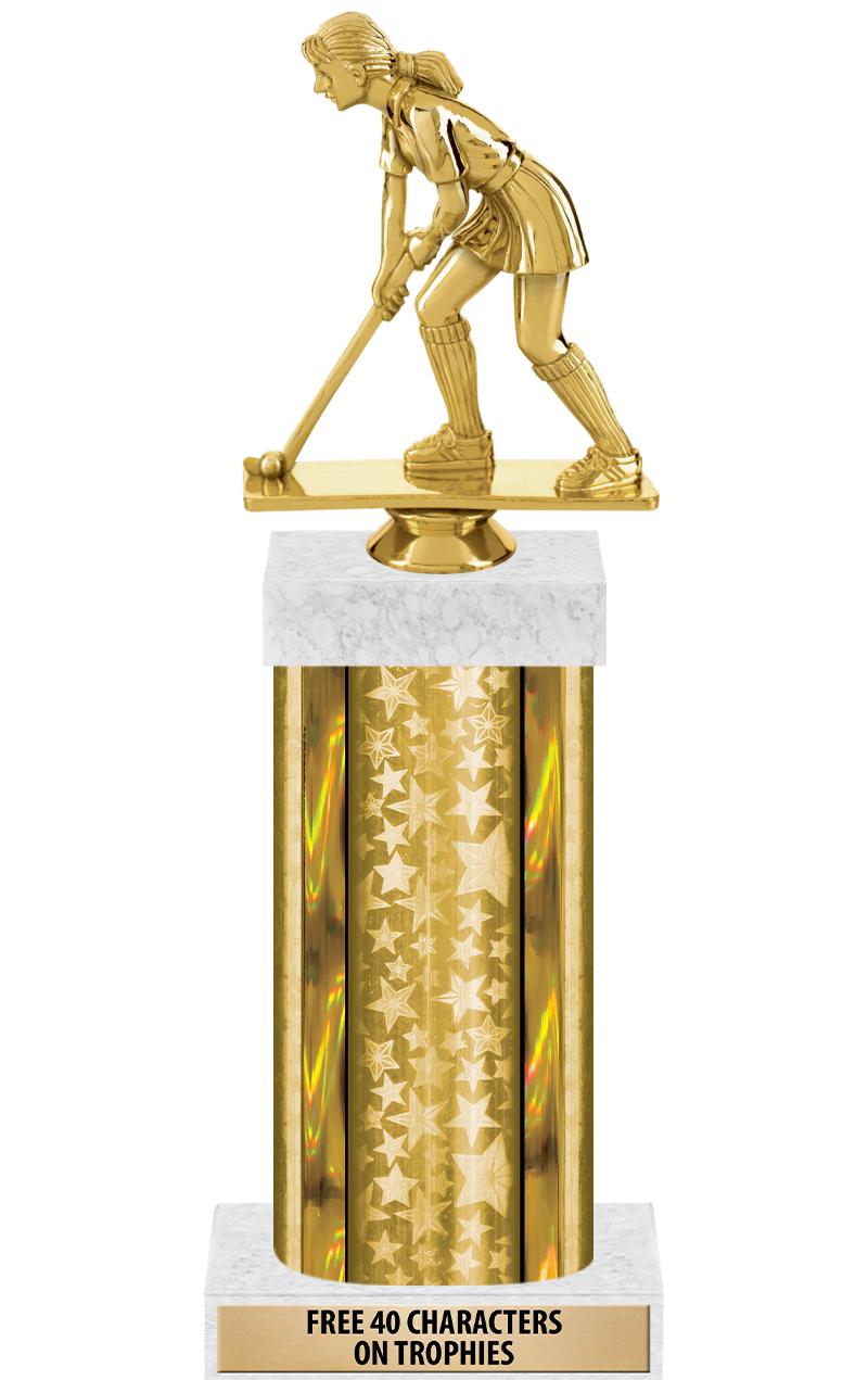 14"GOLD/GD-STARS-GD FIG/SQUARE