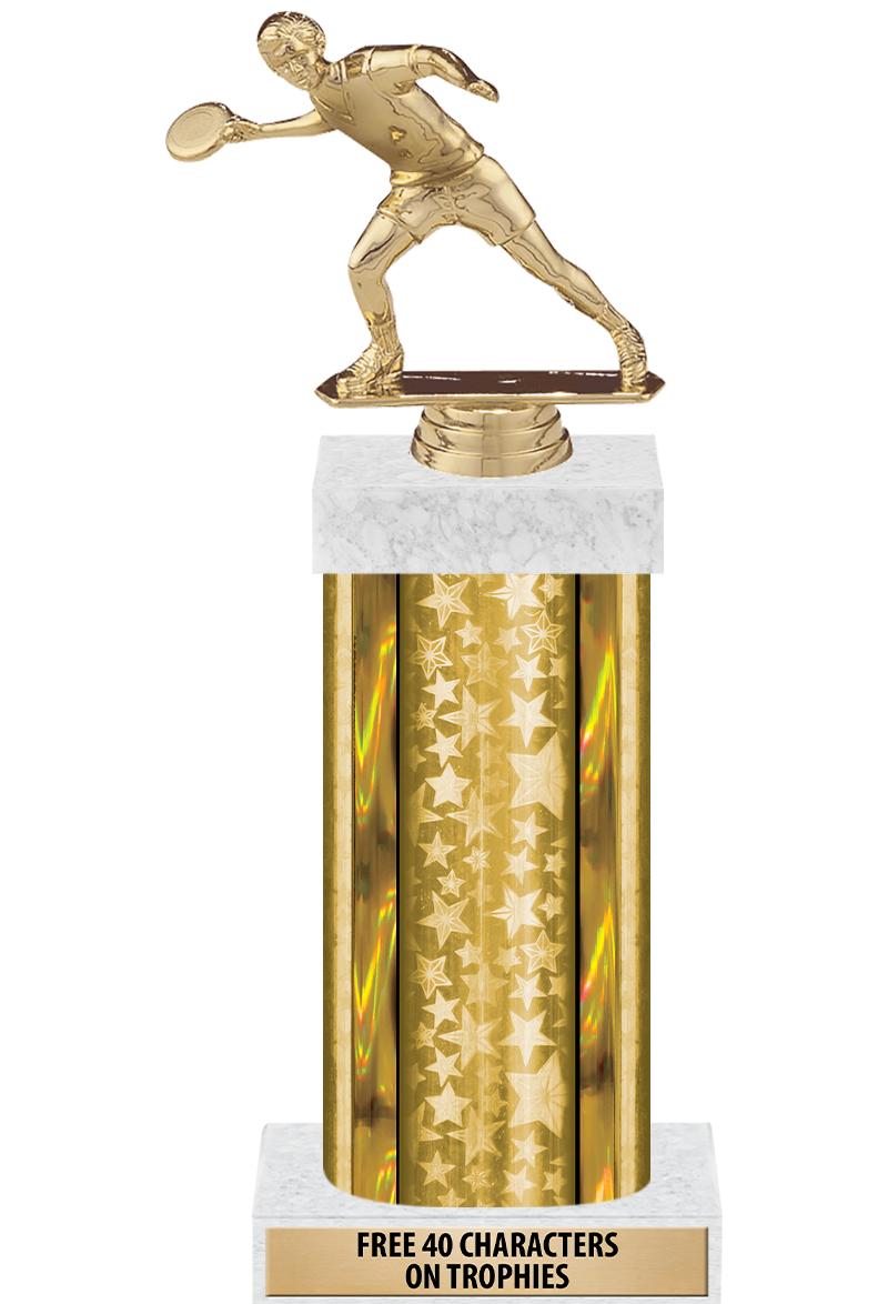 14"GOLD/GD-STARS-GD FIG/SQUARE