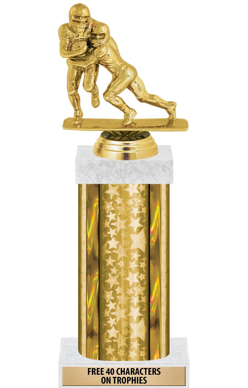 14"GOLD/GD-STARS-GD FIG/SQUARE