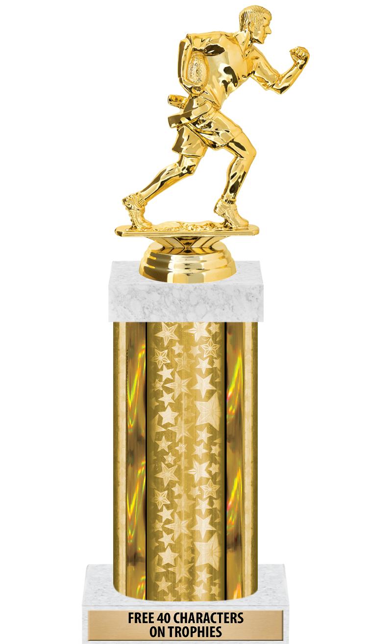 14"GOLD/GD-STARS-GD FIG/SQUARE