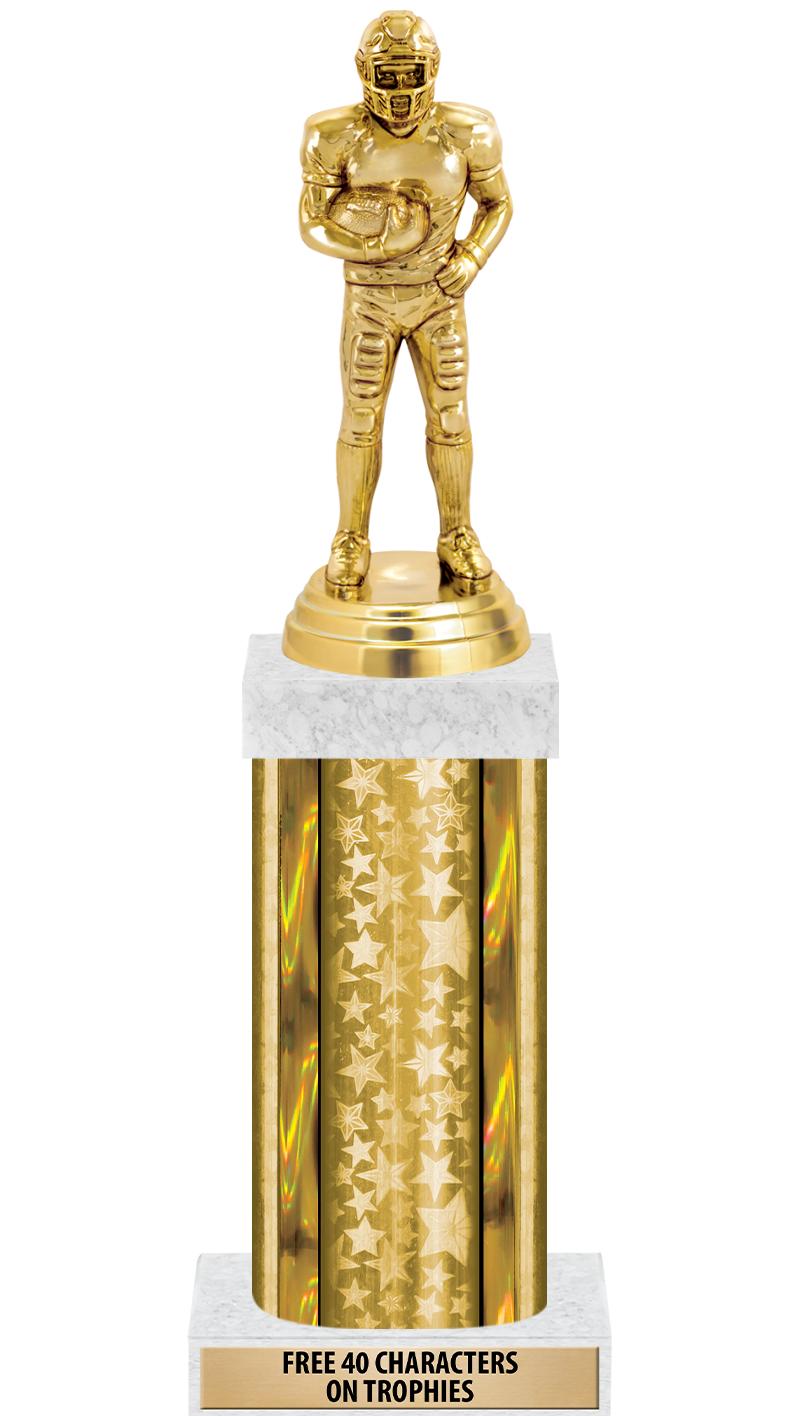 14"GOLD/GD-STARS-GD FIG/SQUARE