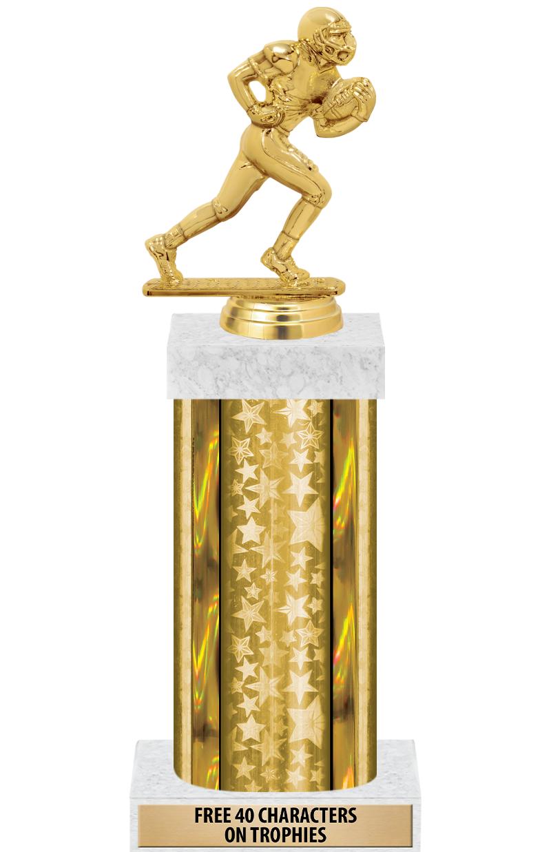 14"GOLD/GD-STARS-GD FIG/SQUARE