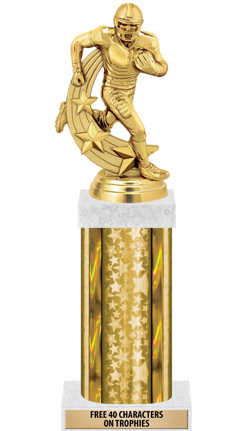 14"GOLD/GD-STARS-GD FIG/SQUARE