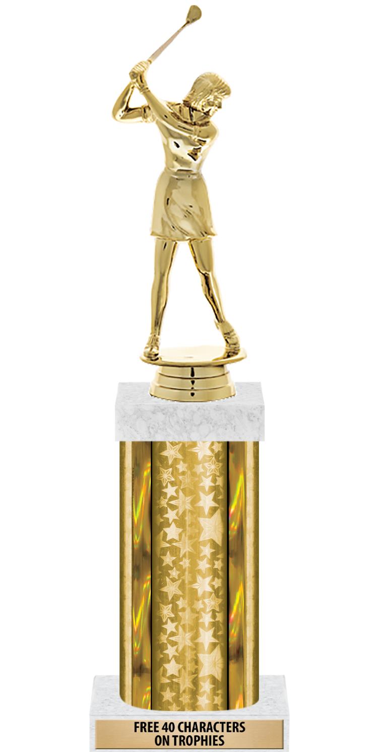 14"GOLD/GD-STARS-GD FIG/SQUARE