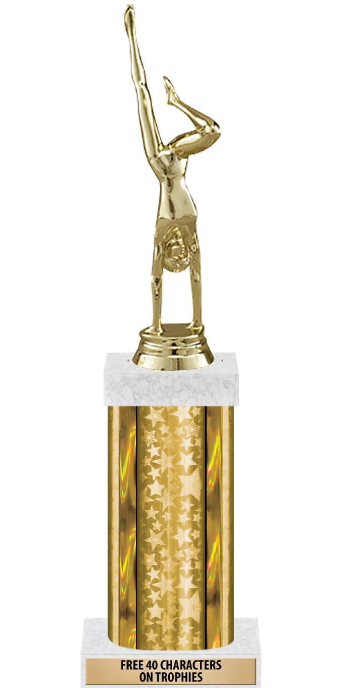 14"GOLD/GD-STARS-GD FIG/SQUARE