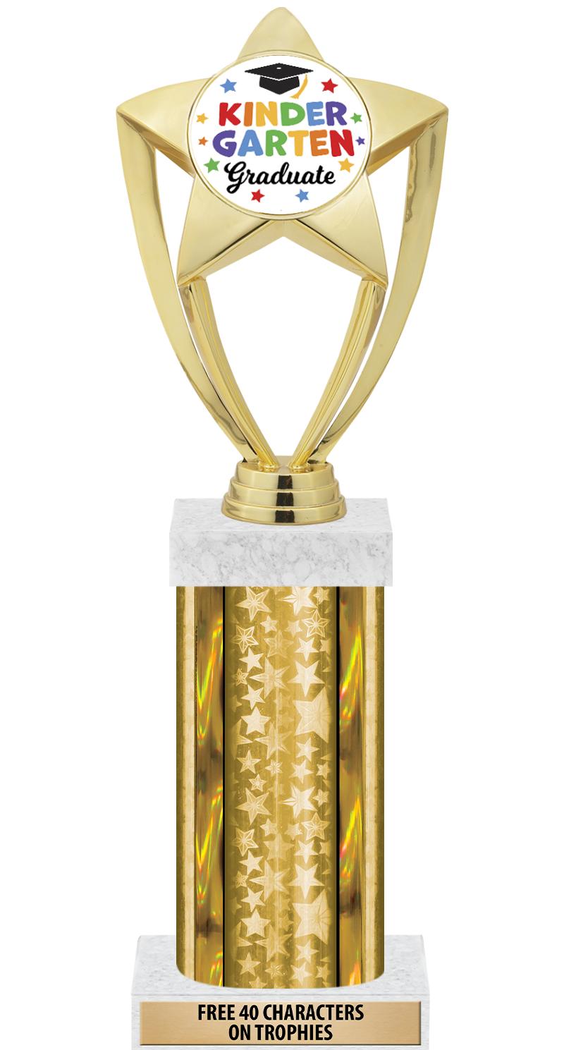 14"GOLD/GD-STARS-GD FIG/SQUARE