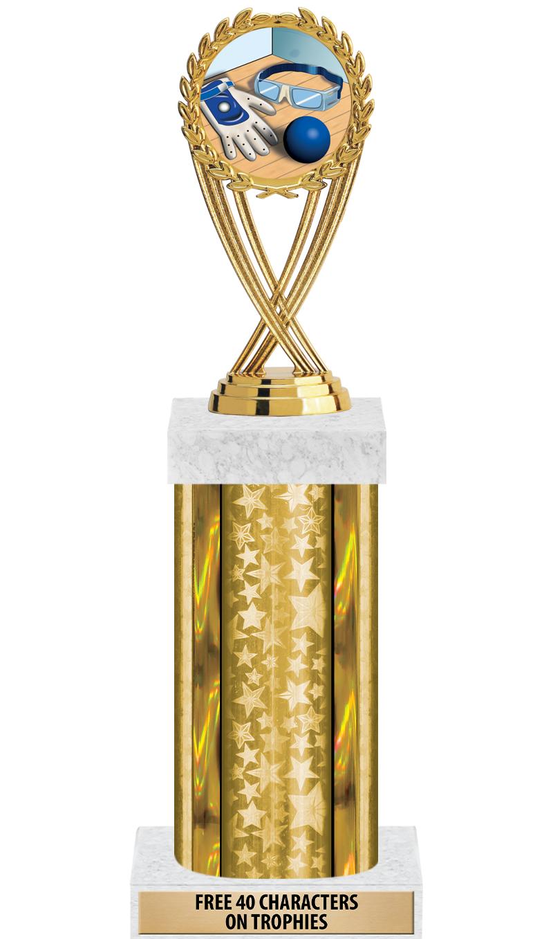 14"GOLD/GD-STARS-GD FIG/SQUARE