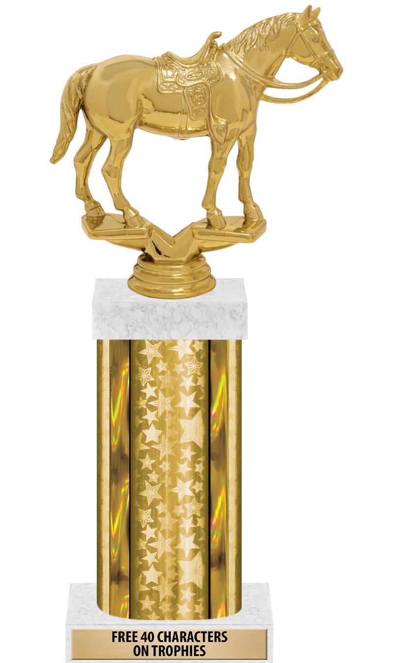 14"GOLD/GD-STARS-GD FIG/SQUARE