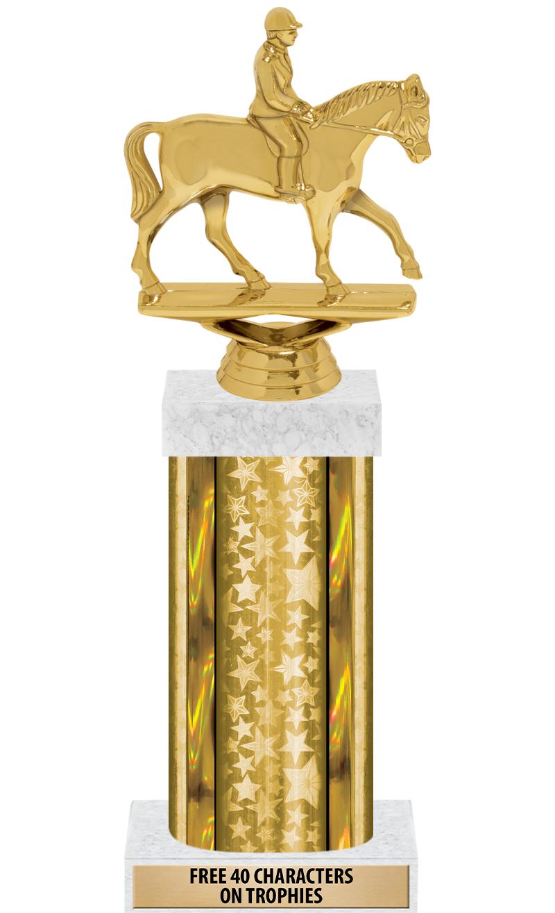 14"GOLD/GD-STARS-GD FIG/SQUARE