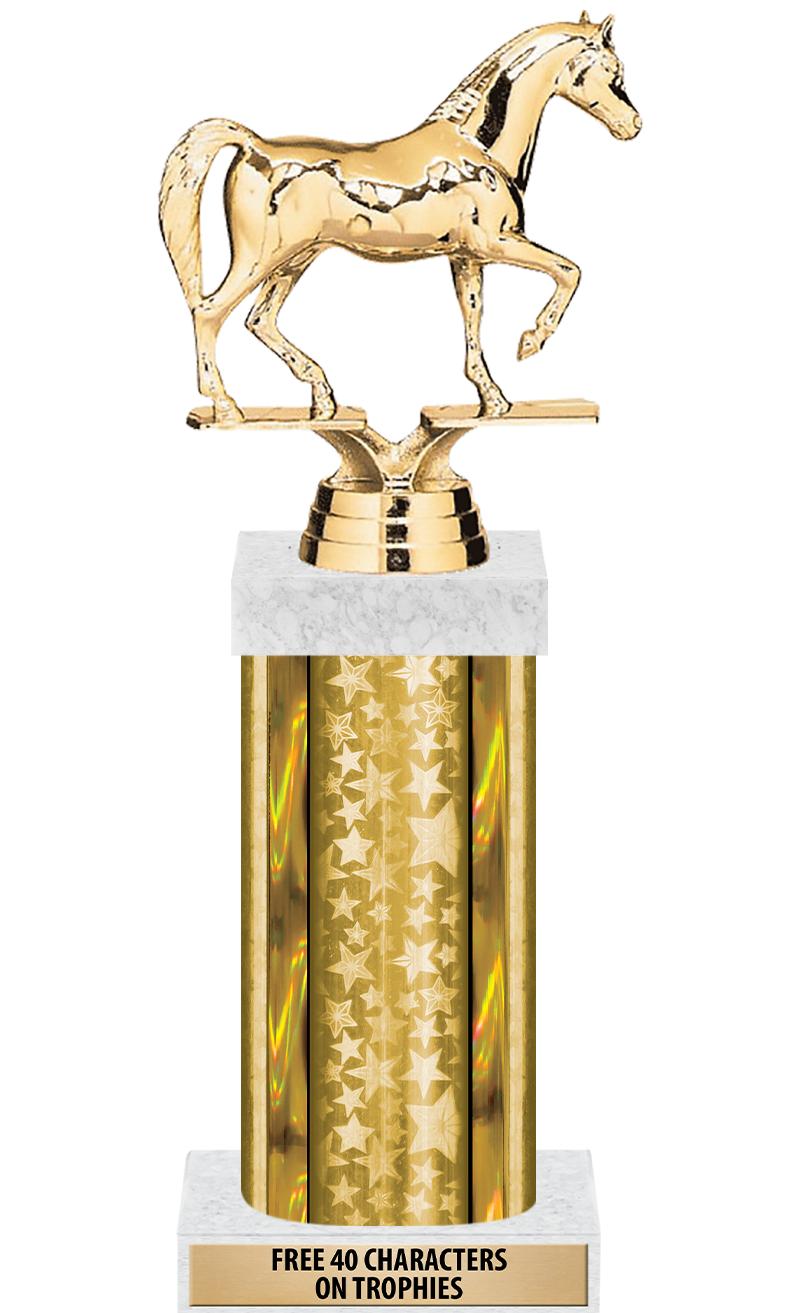 14"GOLD/GD-STARS-GD FIG/SQUARE