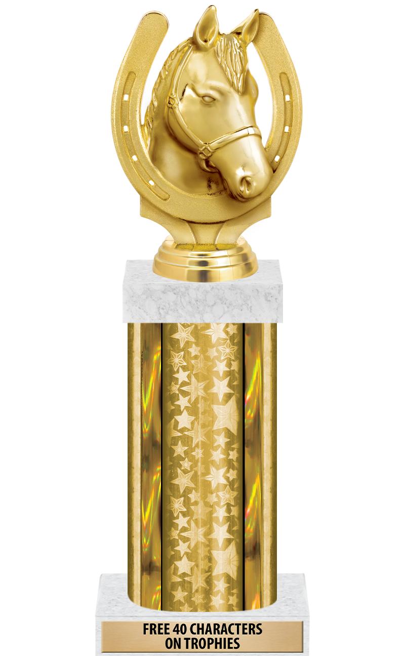 14"GOLD/GD-STARS-GD FIG/SQUARE