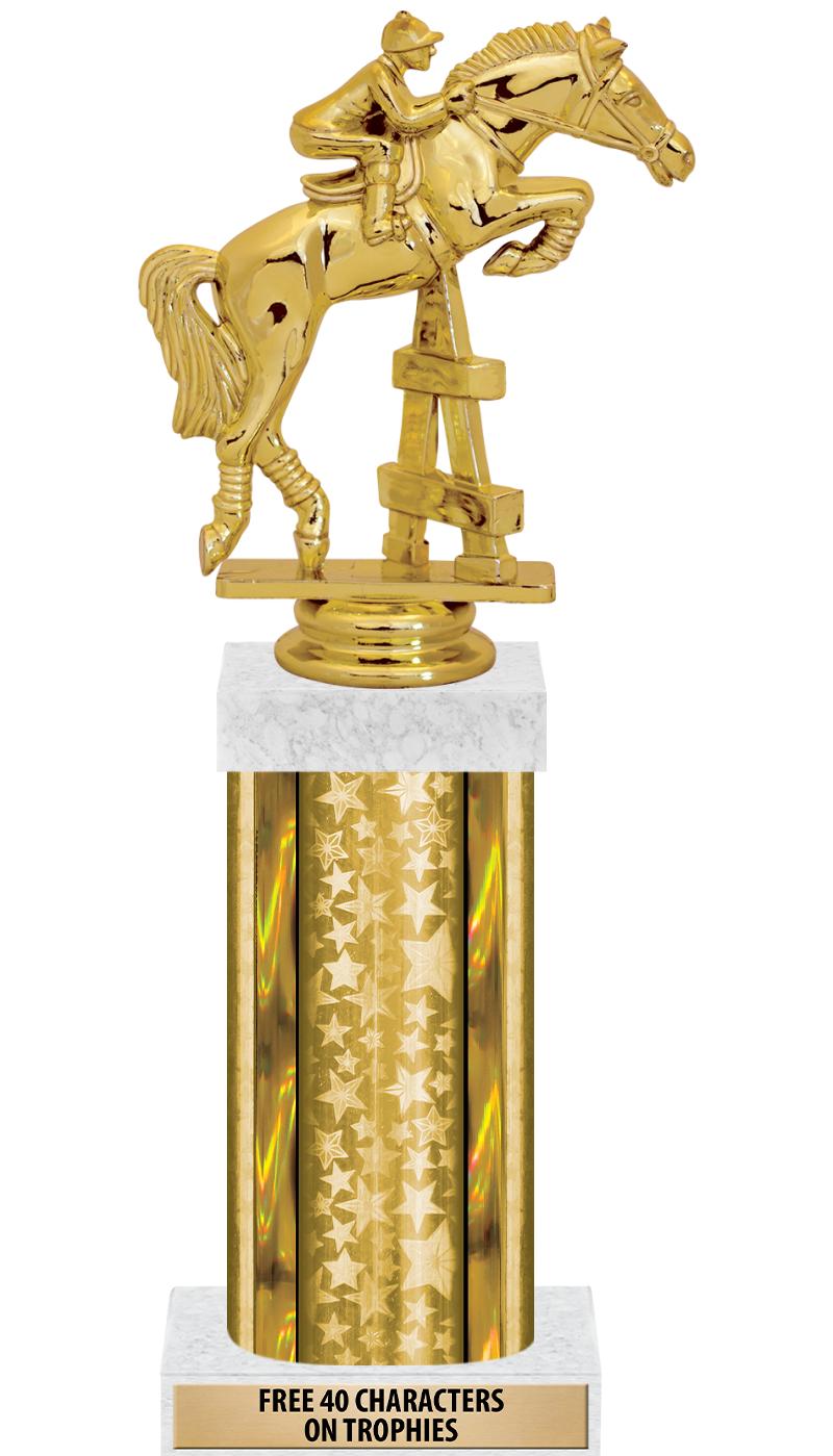 14"GOLD/GD-STARS-GD FIG/SQUARE
