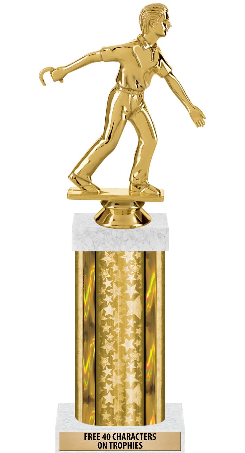 14"GOLD/GD-STARS-GD FIG/SQUARE