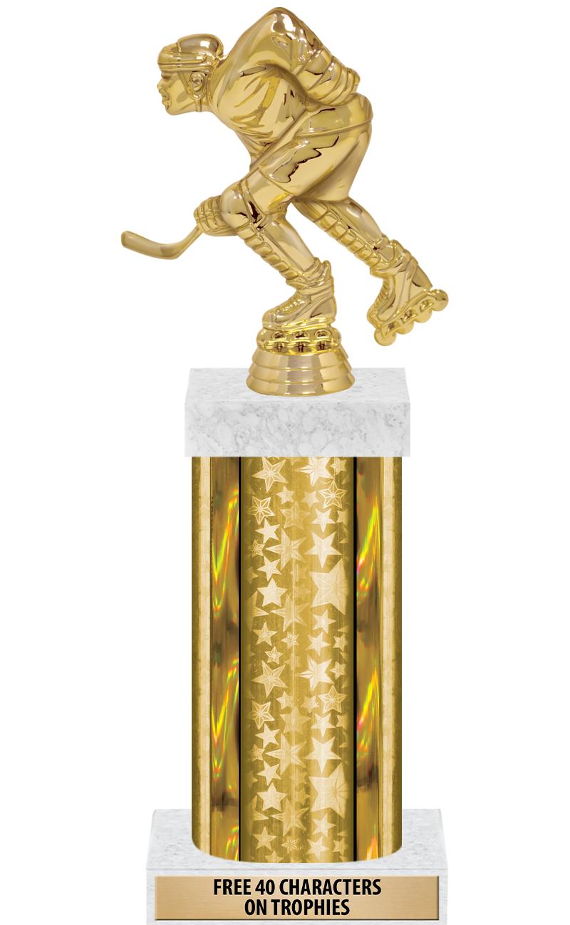 14"GOLD/GD-STARS-GD FIG/SQUARE