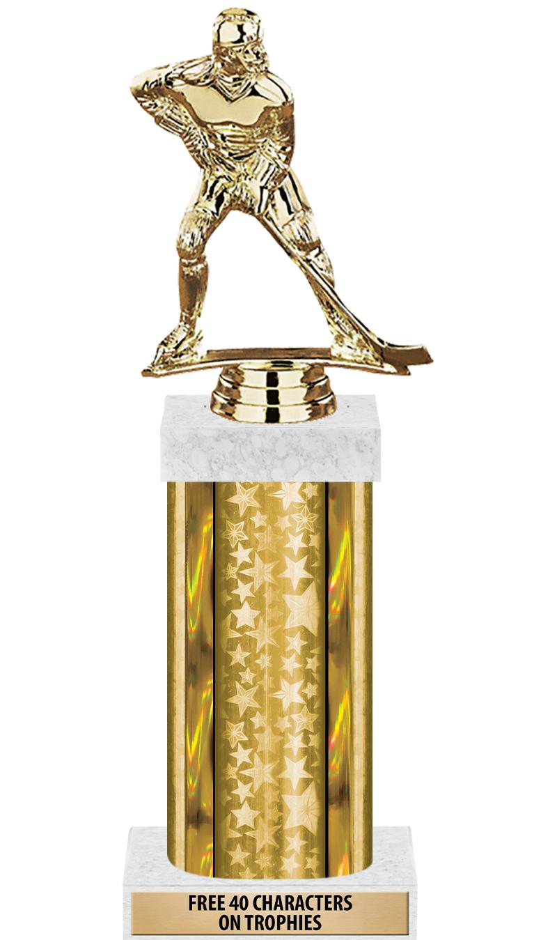 14"GOLD/GD-STARS-GD FIG/SQUARE