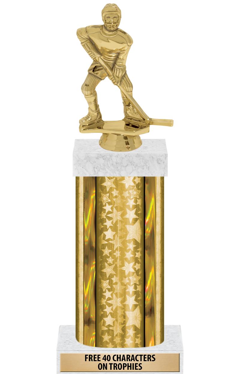 14"GOLD/GD-STARS-GD FIG/SQUARE