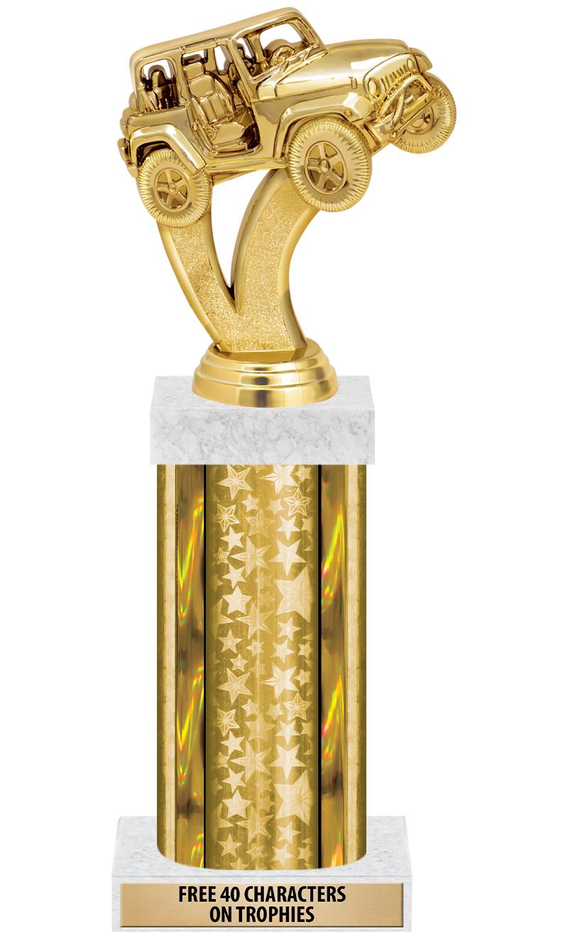 14"GOLD/GD-STARS-GD FIG/SQUARE