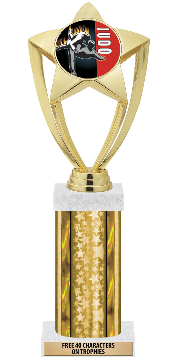 14"GOLD/GD-STARS-GD FIG/SQUARE