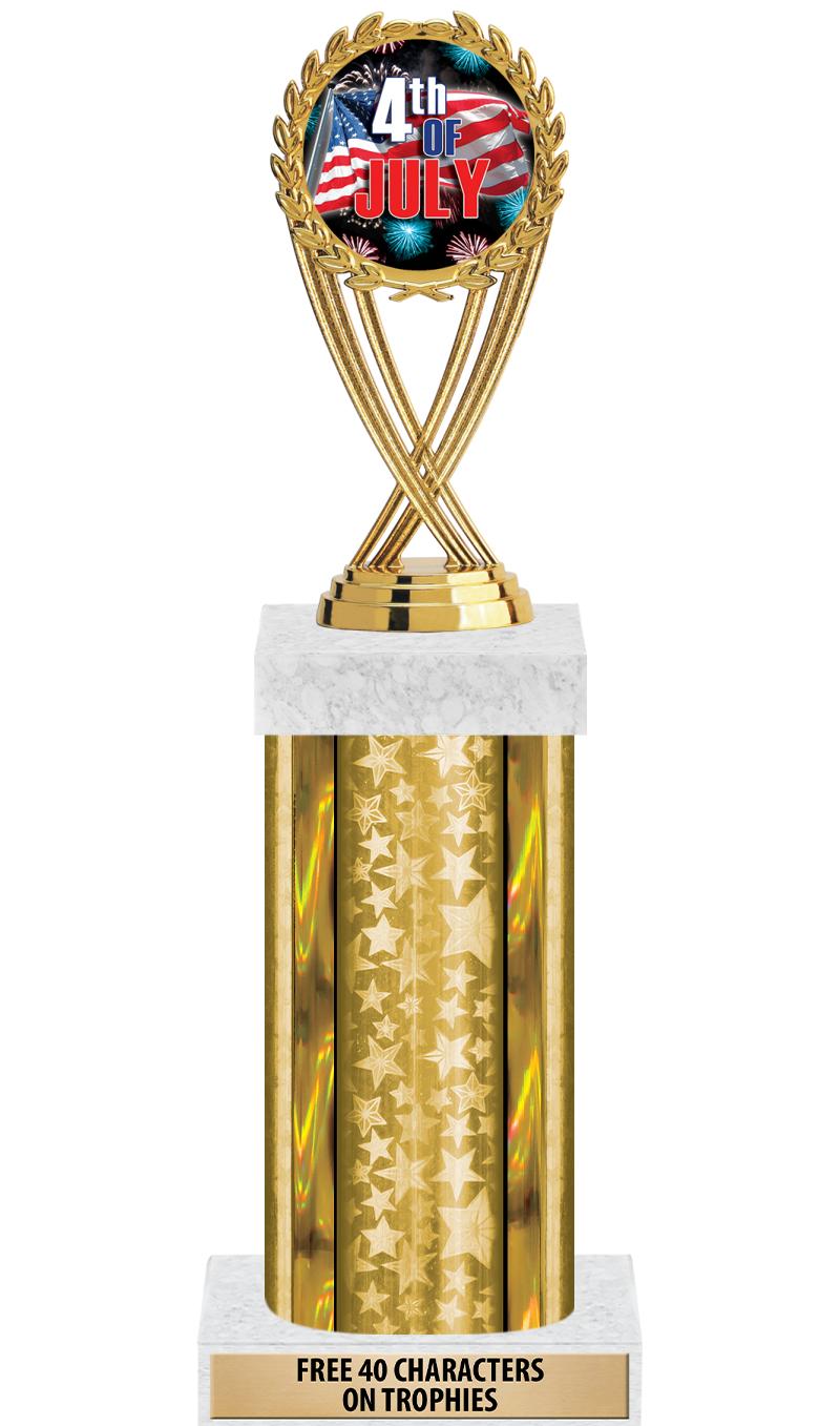 14"GOLD/GD-STARS-GD FIG/SQUARE
