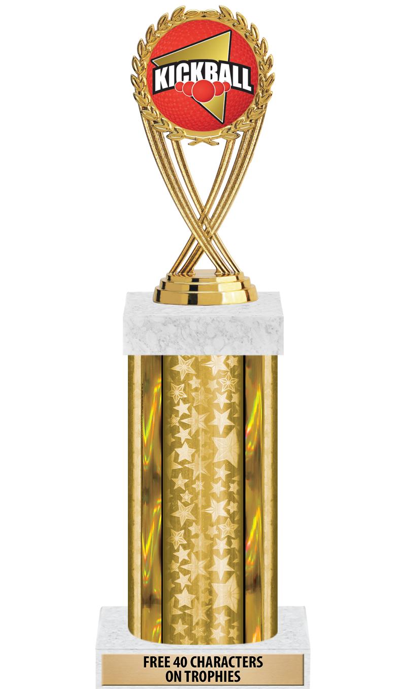 14"GOLD/GD-STARS-GD FIG/SQUARE
