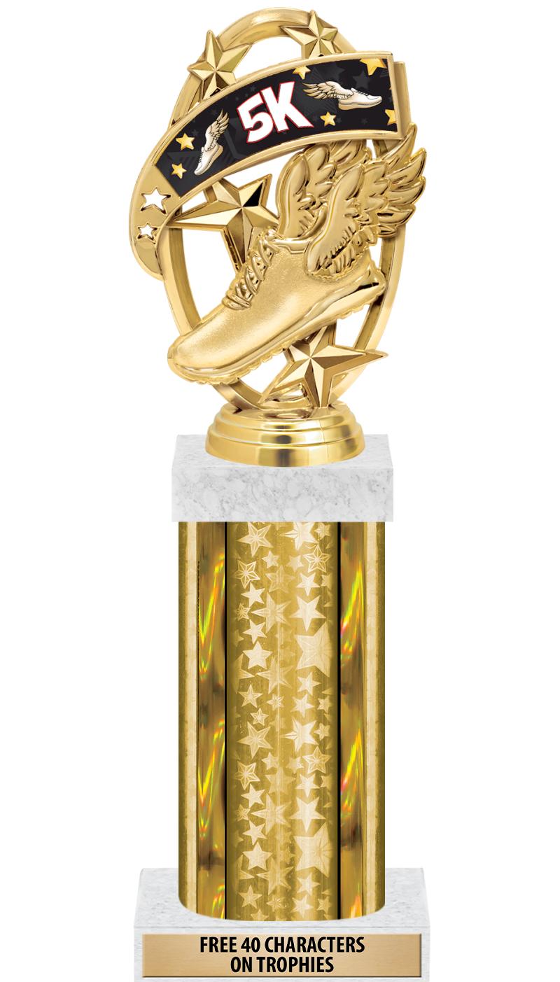 14"GOLD/GD-STARS-GD FIG/SQUARE