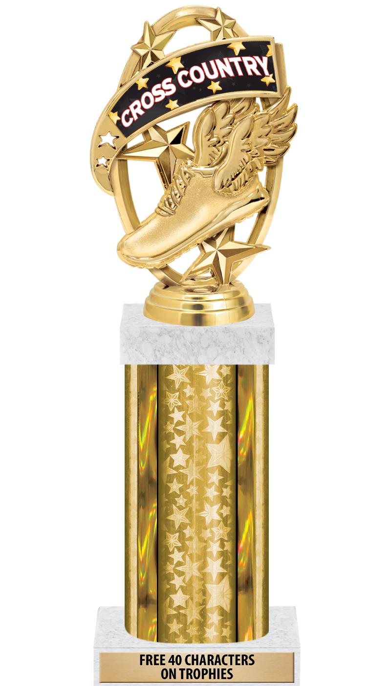 14"GOLD/GD-STARS-GD FIG/SQUARE