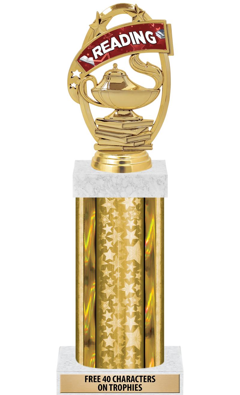 14"GOLD/GD-STARS-GD FIG/SQUARE