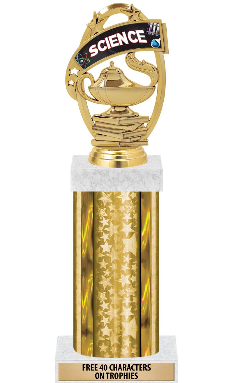 14"GOLD/GD-STARS-GD FIG/SQUARE