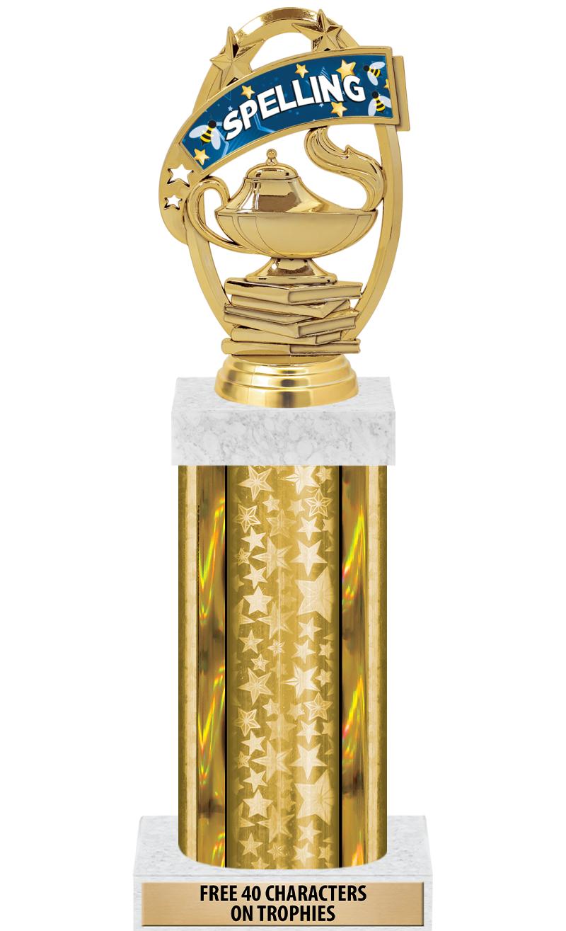 14"GOLD/GD-STARS-GD FIG/SQUARE