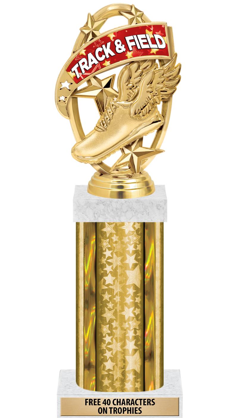 14"GOLD/GD-STARS-GD FIG/SQUARE