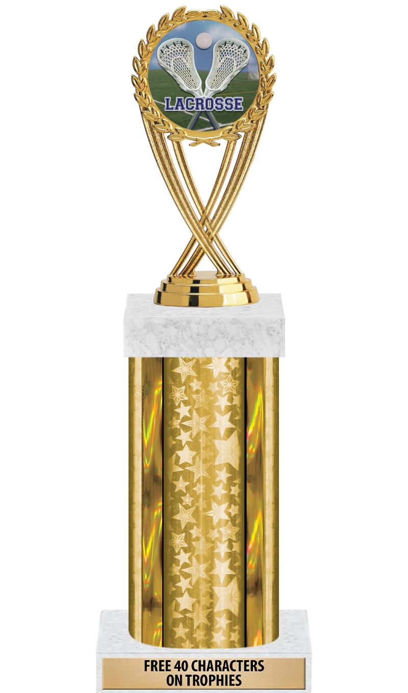 14"GOLD/GD-STARS-GD FIG/SQUARE