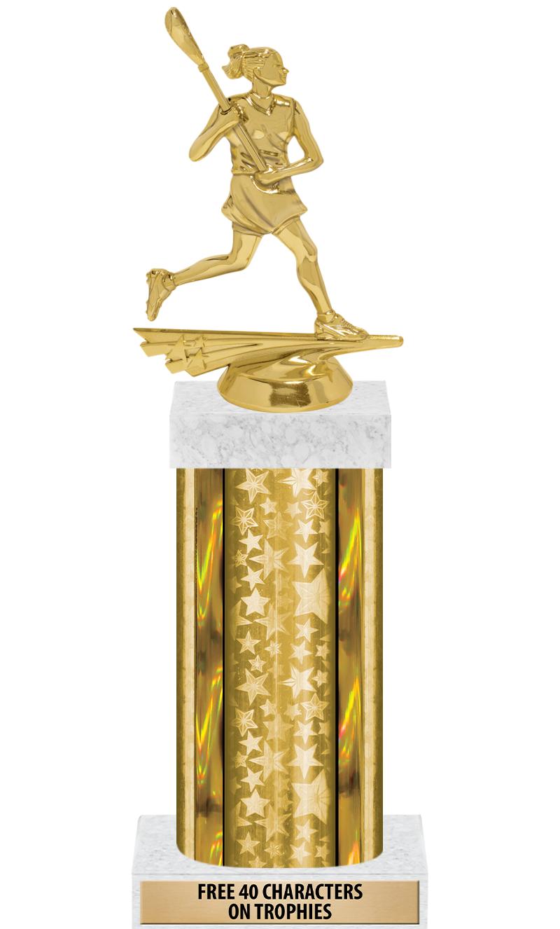 14"GOLD/GD-STARS-GD FIG/SQUARE