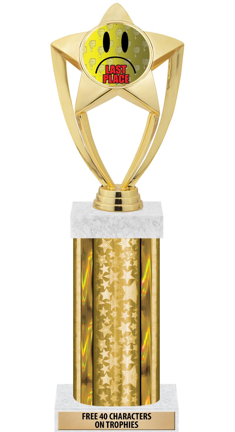 14"GOLD/GD-STARS-GD FIG/SQUARE