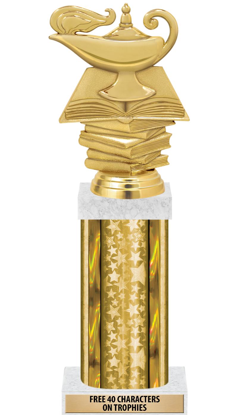 14"GOLD/GD-STARS-GD FIG/SQUARE