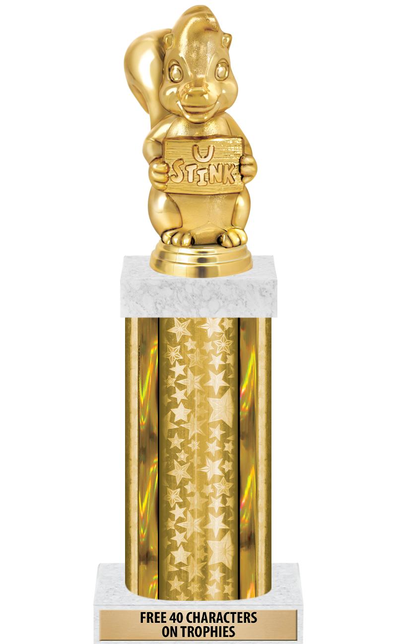 14"GOLD/GD-STARS-GD FIG/SQUARE