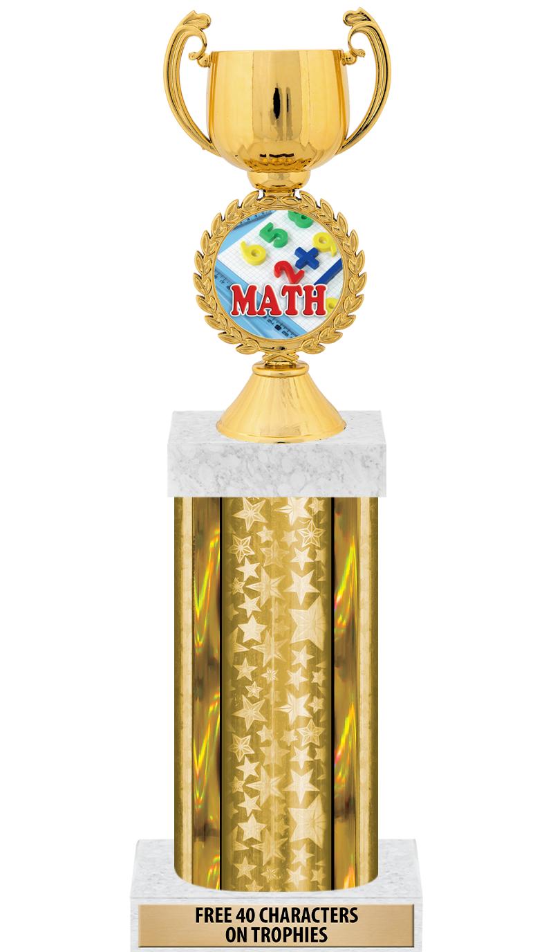 14"GOLD/GD-STARS-GD FIG/SQUARE