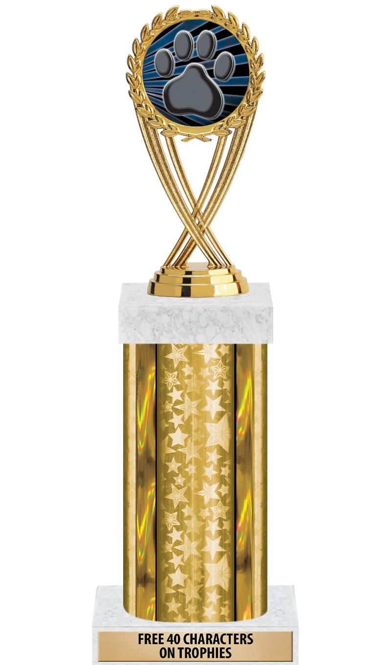 14"GOLD/GD-STARS-GD FIG/SQUARE